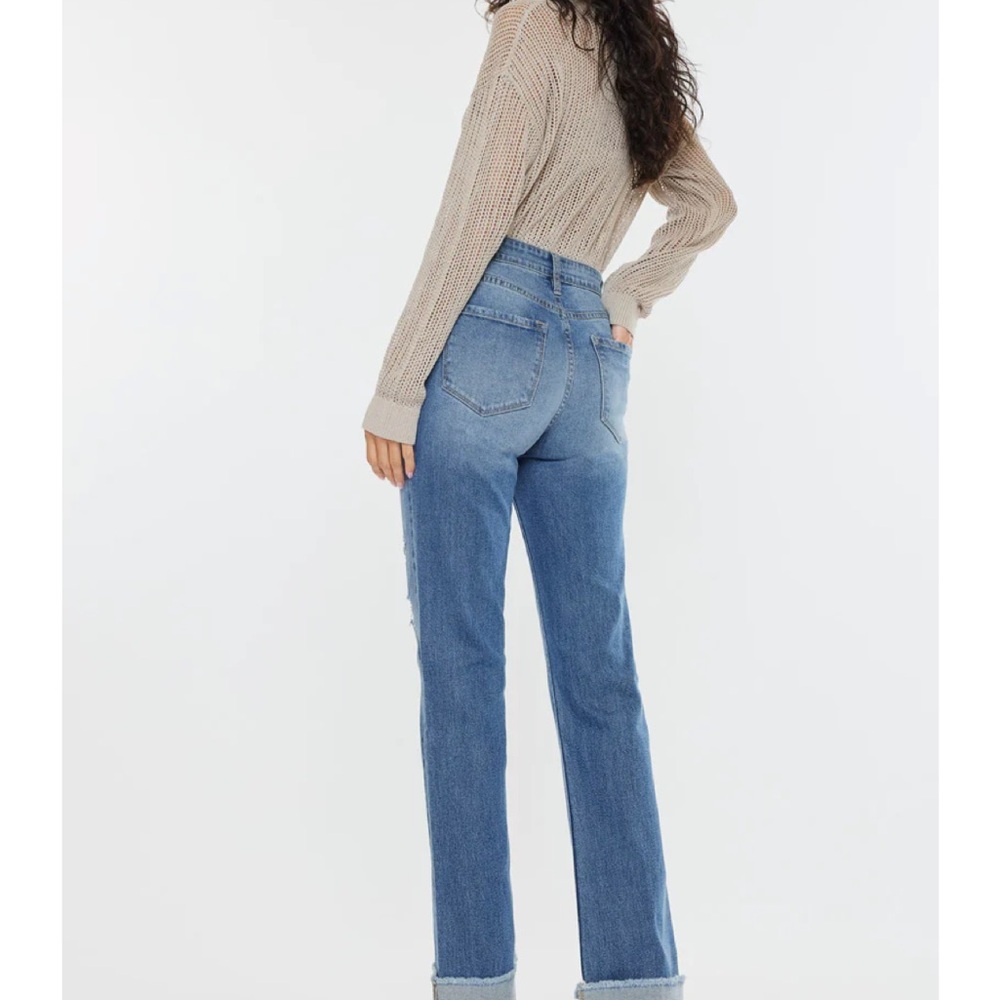 KanCan Trini Essentials High Rise Straight Jeans Size 7/27 NWT - Picture 2 of 12